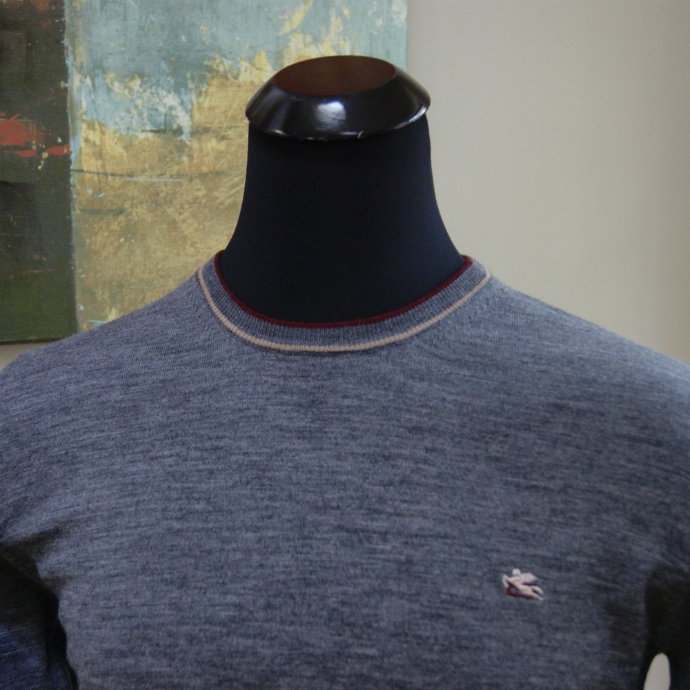New Etro Crew neck Virgin Wool Sweater Pullover
